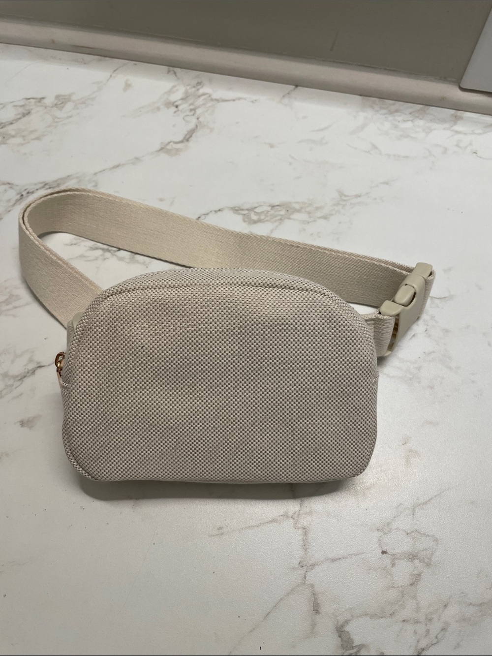 Canvas Belt Bag in Cream